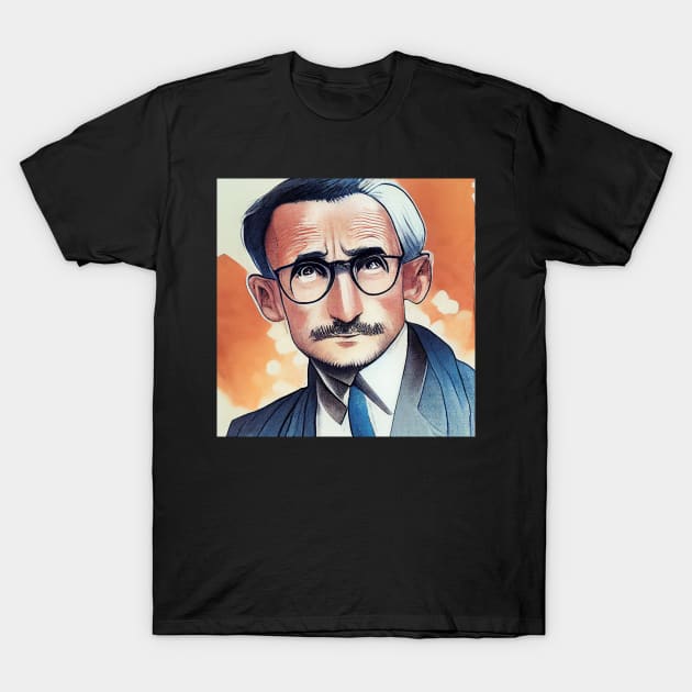 Friedrich A Hayek | Anime style portrait T-Shirt by Classical